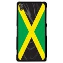 CPRN1Z3PLUSDRAPJAMAIQUE - Coque rigide noire pour Sony Xperia Z3-Plus avec impression Motif drapeau de la Jamaïque