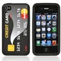 CREDICARD-IP4 - housse silicone carte crédit pour iPhone 4 et 4S