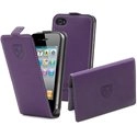 CRPAK0008-IP4VIO - Etui à rabat cremieux slim violet et porte-cartes pour iPhone 4/4S