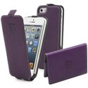 CRPAK0012-IP5VIO - Etui à rabat cremieux slim violet et porte-cartes pour iPhone 5