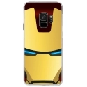 CRYSGALAXYS9IRONMASQUE - Coque rigide transparente pour Samsung Galaxy S9 avec impression Motifs masque Iron