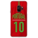 CRYSGALAXYS9MAILLOTPORTUGAL - Coque rigide transparente pour Samsung Galaxy S9 avec impression Motifs Maillot de Football Portugal