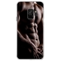 CRYSGALAXYS9TORSE - Coque rigide transparente pour Samsung Galaxy S9 avec impression Motifs torse d'un homme musclé