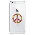 CRYSIP6PLUSPEACELOVE - Coque rigide pour Apple iPhone 6 Plus avec impression Motifs Peace and Love fleuri