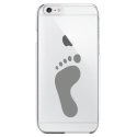 CRYSIP6PLUSPIED - Coque rigide pour Apple iPhone 6 Plus avec impression Motifs empreinte de pied