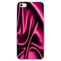 CRYSIPHONE5CSOIEROSE - Coque rigide transparente pour Apple iPhone 5C avec impression Motifs soie drapée rose