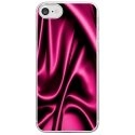 CRYSIPHONE7SOIEROSE - Coque rigide transparente pour Apple iPhone 7 avec impression Motifs soie drapée rose