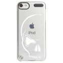 CRYSTOUCH5CRANE - Coque rigide transparente pour Apple iPod Touch 5 avec impression Motifs crâne blanc