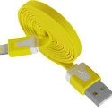 USBIP5JAUNE - Câble USB Jaune Lightning iPhone 5 iPad Mini