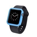DEVIATPUWATCH42BLEU - Coque souple Devia pour Apple Watch 42 mm coloris bleu