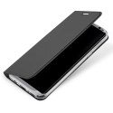 DUX-FOLIOS8GRIS - Etui Galaxy S8 gris fin avec rabat latéral aimant invisible et coque souple