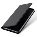 DUX-REDMI5AGRIS - Etui Xiaomi Redmi-5A gris fin avec rabat latéral aimant invisible et coque souple