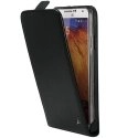 DVSLIMNOTE3NOIR - Etui Slim à rabat pour Galaxy Note 3 coloris noir lisse aspect mat logo argenté