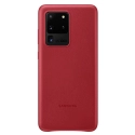 EF-VG988LREGEU - Coque origine Samsung Galaxy S20 Ultra en cuir rouge