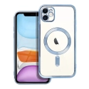 ELECTRO-IP11BLEU - Coque pour iPhone 11 avec système MagSafe et protection lentilles coloris bleu