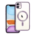 ELECTRO-IP11VIOLET - Coque pour iPhone 11 avec système MagSafe et protection lentilles coloris violet
