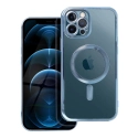 ELECTRO-IP12PMAXBLEU - Coque pour iPhone 12 Pro Max avec système MagSafe et protection lentilles coloris bleu