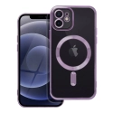 ELECTRO-IP12VIOLET - Coque pour iPhone 12 avec système MagSafe et protection lentilles coloris violet