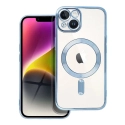 ELECTRO-IP14BLEU - Coque pour iPhone 14 avec système MagSafe et protection lentilles coloris bleu