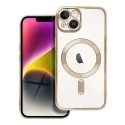 ELECTRO-IP14GOLD - Coque pour iPhone 14 avec système MagSafe et protection lentilles coloris gold
