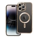 ELECTRO-IP14PMAXGOLD - Coque pour iPhone 14 Pro Max avec système MagSafe et protection lentilles coloris gold