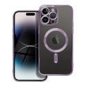 ELECTRO-IP14PMAXVIOLET - Coque pour iPhone 14 Pro Max avec système MagSafe et protection lentilles coloris violet