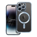 ELECTRO-IP14PROBLEU - Coque pour iPhone 14 Pro avec système MagSafe et protection lentilles coloris bleu