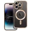 ELECTRO-IP14PROGOLD - Coque pour iPhone 14 Pro avec système MagSafe et protection lentilles coloris gold
