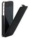 ETUISLIMIP5N - Etui Slim coque noir finition cuir grainé pour iPhone 5s