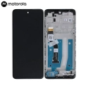 FACE-MOTOG60S - Ecran complet origine Motorola pour Moto G60s Vitre tactile et dalle LCD sur chassis NOIR