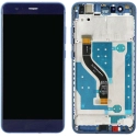 FACEAV-P10LITEBLEU - Ecran complet Huawei P10-Lite Vitre + Ecran LCD + chassis assemblé coloris bleu