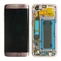 FACEAV-S7EDGEROSE - Ecran complet origine Samsung Galaxy S7-Edge coloris rose GH97-18533C