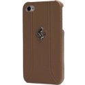 FEFFHCP5CAMEL - coque rigide cuir camel Ferrari pour iPhone 5