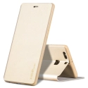 FIB-NOTE8GOLD - Etui X-Level FIB pour Galaxy Note 8 coloris gold rabat latéral