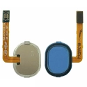 FINGERPRINT-A40BLEU - Bouton d'empreinte digitale pour Galaxy A40 coloris bleu