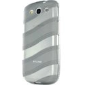 FITVAGUE-I9300 - Coque motifs vagues gris fumé et transparent pour Samsung Galaxy S3 i9300
