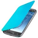 FLIPCOVS3BLEU - Etui à rabat latéral bleu Samsung Galaxy S3 i9300