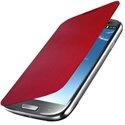 FLIPCOVS3_ROUGE - Etui à rabat latéral rouge Samsung Galaxy S3 i9300