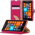FOLIODRAGLUM625ROSE - Etui folio à rabat latéral rose pour Nokia Lumia 625 rabat articulé fonction stand
