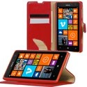 FOLIODRAGLUM625ROUGE - Etui folio à rabat latéral rouge pour Nokia Lumia 625 rabat articulé fonction stand