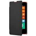 FOLIOLUMIA630NOIR - Etui rabat latéral folio pour Nokia Lumia 635 et Lumia 630 coloris noir