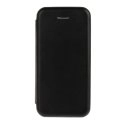 FOLIOMAG-IP5NOIR - Etui iPhone SE rabat latéral aimant invisible fonction stand coloris noir
