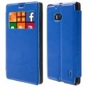 FOLIOVIEWLUM930BLEU - Etui Slim Folio View articulé bleu pour Nokia Lumia 930