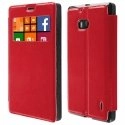 FOLIOVIEWLUM930ROUGE - Etui Slim Folio View articulé rouge pour Nokia Lumia 930