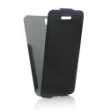 FONEX-FLIPSH862B - Etui Fonex vertical ultra-fin pour iPhone SE glossy noir