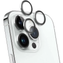FORCEAPN-IP15PROSILV - Vitre protection appareil photo iPhone 15 Pro / 15 Pro Max en verre trempé contour silver
