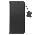 FORCELL-CUIRA535GNOIR - Etui portefeuille en cuir noir avec rabat latéral Galaxy A53(5G)