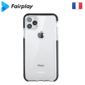 FP-GEMINIIP14PROMAX - Coque antichoc iPhone 14 Pro Max Gemini transparente et noir antichoc