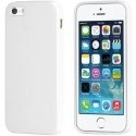GCASENOBLEIP5BLANC - Coque GCase Noble aspect cuir blanc pour iPhone 5s