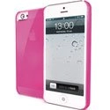 GELSKIN185P-IP5 - Coque matière GEL rose glossy pour iPhone 5